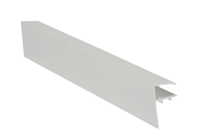 White PVC Polycarbonate Roofing F Trim Finishing Edge