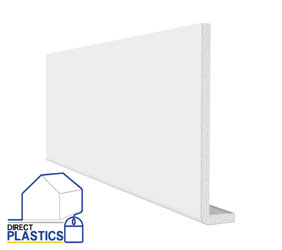 uPVC 350mm Fascia Board (10mm Cappit Square Edged) 5m - White