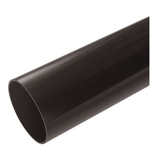 ROUND DOWNPIPE LENGTH BLACK