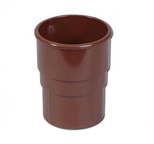 brown round downpipe socket