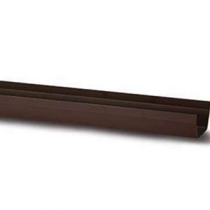 114mm Plastic Square Style Guttering brown