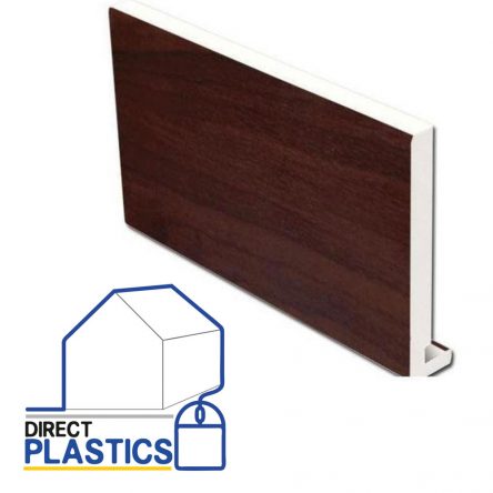 UPVC 200mm Replacement Fascia Board (18mm Square Edged) 5m - Rosewood ...