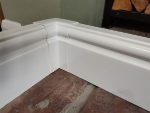 Baseboard corner clearance covers