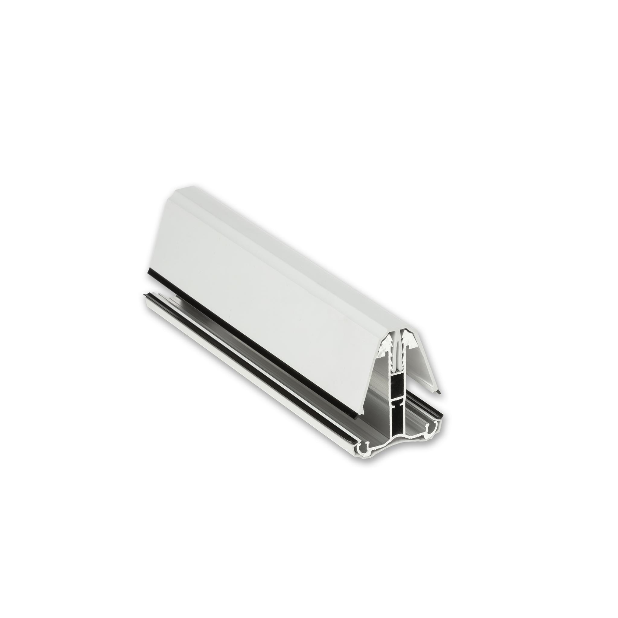 White Edge Glazing Bar for 10-25mm Polycarbonate - Image 2